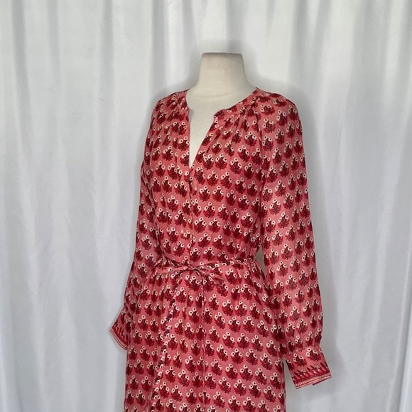 NWT!! J. CREW Cabana Mini Dress Block Print Ramie Coral Multi Cover Up XXS - Picture 8 of 16
